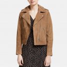 Women Brown Moto Leather Jacket