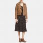 Women Brown Moto Leather Jacket