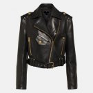 Women Black Asymmetrical Biker Leather Jacket Women Black Asymmetrical Biker Leather Jacket