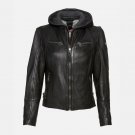 Women Black Cafe Racer Jacket Women Black Cafe Racer Jacket