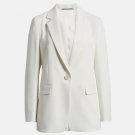 Women Single Button Formal White Coat Women Single Button Formal White Coat