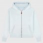 Monochrome Varsity Zip Up Hoodie