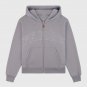 Monochrome Varsity Zip Up Hoodie