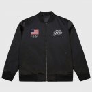 Mitchell & Ness Team USA Coach Snoop Satin Bomber Jacket Mitchell & Ness Team USA Coach Snoop Satin Bomber Jacket