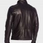 Mens Four Pockets Classic Black Biker Jacket