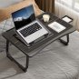 Portable Laptop Bed Table with Cup Holder and Tablet Card Slot