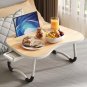 Portable Laptop Bed Table with Cup Holder and Tablet Card Slot