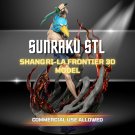 Sunraku STL – Shangri-La Frontier Anime 3D Print Model (Digital File)