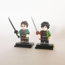 Demon Slayer Blades Tanjiro, Tomioka Figurine Miniatures Minifigure