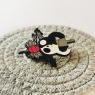 Hollow Knight Indie Game Silksong Enamel Pin: Hollow Knight, Hornet, Troupe Master Grimm