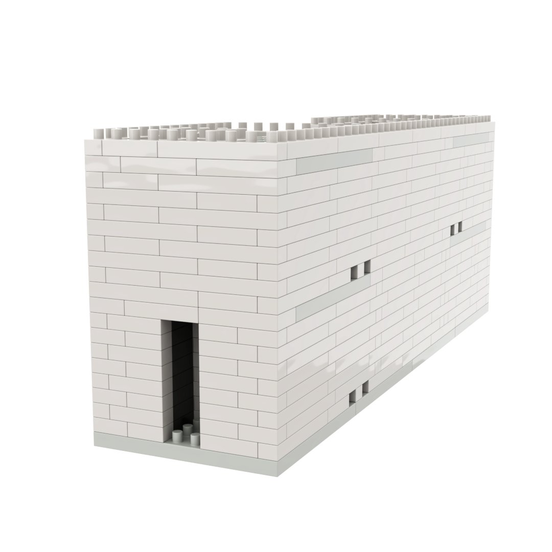 Archbrick Row House in Sumiyoshi Brick (Tadao Ando) Nanoblock Constructional Toy Brick