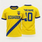Custom T-shirt for Ecuadorian football fan, with personalized name and number Custom T-shirt for Ecuadorian football fan, with personalized name and number