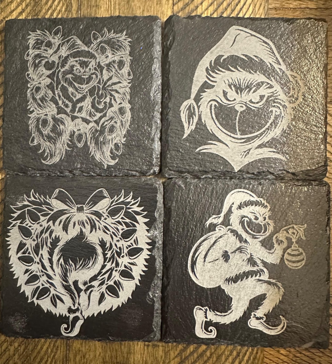 Grinch Slate Coaster's