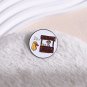 Lemonade Store Design Round Shaped Brooch