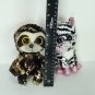 Ty FLIPPABLES Sequins DANGLER Zoey Zebra 6&acirc;�� Beanie Boo Stuffed Plush Lot of 2