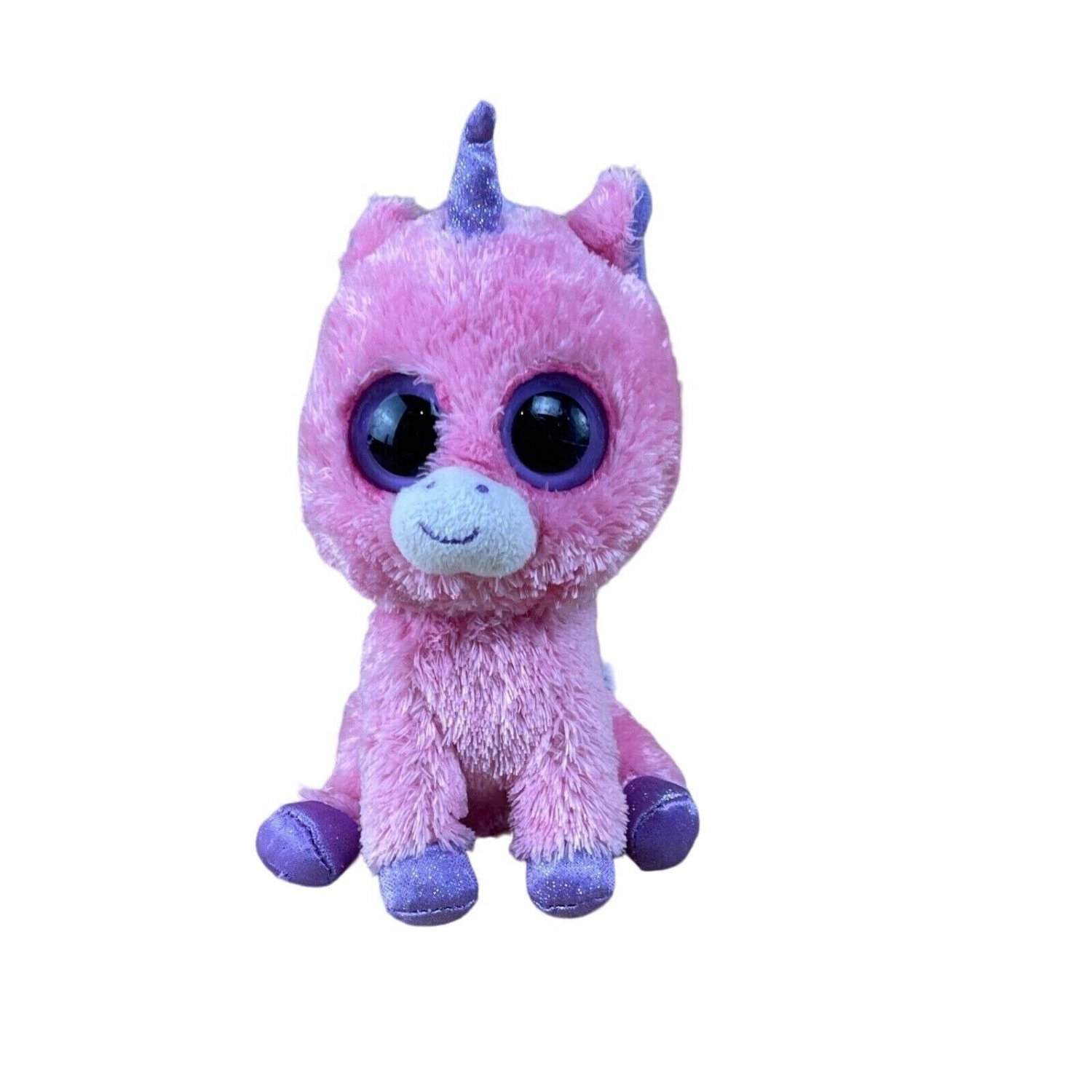 Ty Beanie Boos MAGIC the Unicorn 6 Solid Eyes Plush 2012 Stuffed Animal