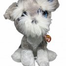 Ty Beanie Boo 2nd WHISKERS (Schnauzer) Dog 9 Sparkle Eyes Hard-to-find