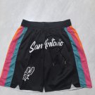 Men's San Antonio Spurs 2026 City Edition Justdon Shorts Black Zipper Pocket Shorts Men's San Antonio Spurs 2026 City Edition Justdon Shorts Black Zipper Pocket Shorts