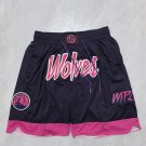 Men's Timberwolves 2026 City Edition Shorts Purple Zipper Pocket Shorts