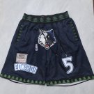 Men's Timberwolves 2026 City Edition Retro Shorts Navy Zipper Pocket Shorts