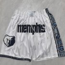 Men's Memphis Grizzlies 2026 City Edition Justdon Shorts White Zipper Pocket Shorts