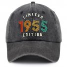 1955 Limited Edition Embroidered Vintage Baseball Cap Retro Washed Distressed Hat 1955 Limited Edition Embroidered Vintage Baseball Cap Retro Washed Distressed Hat