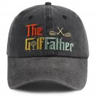 The Golf Father Hat for Men, Funny Adjustable Cotton 3D Embroidered Dad Baseball Cap The Golf Father Hat for Men, Funny Adjustable Cotton 3D Embroidered Dad Baseball Cap
