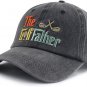 The Golf Father Hat for Men, Funny Adjustable Cotton 3D Embroidered Dad Baseball Cap