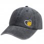 Heart Pickleball Embroidered Baseball Cap, Adjustable Cotton Hat Gifts for Men Women
