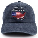 Gulf of America Baseball Cap, American Flag Patriotic Hat, Gift for Dad Mom Friend Veteran