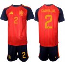 Men's Spain #2 CARVAJAL National Team FIFA x World Cup 2026 Home Red Jersey