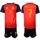 Men's Spain #7 DAVID VILLA National Team FIFA x World Cup 2026 Home Red Jersey Men's Spain #7 DAVID VILLA National Team FIFA x World Cup 2026 Home Red Jersey