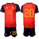 Men's Spain #20 PEDRI National Team FIFA x World Cup 2026 Home Red Jersey