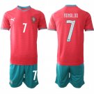 Men's Portugal #7 RONALDO National Team FIFA x World Cup 2026 Home Red Jersey Men's Portugal #7 RONALDO National Team FIFA x World Cup 2026 Home Red Jersey