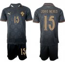 Men's Portugal #15 JOAO NEVES National Team FIFA x World Cup 2026 Away Gray Jersey