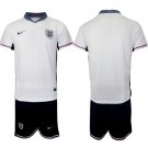 Men's England Blank 2024-25 White Home Soccer Jersey Suit Men's England Blank 2024-25 White Home Soccer Jersey Suit