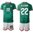 Men's Mexico #22 H.LOZANO National Team FIFA x World Cup 2026 Home Green Jersey