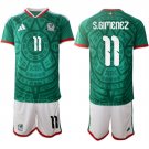 Men's Mexico #11 S.GIMENEZ National Team FIFA x World Cup 2026 Home Green Jersey