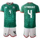 Men's Mexico #4 R.MARQUEZ National Team FIFA x World Cup 2026 Home Green Jersey Men's Mexico #4 R.MARQUEZ National Team FIFA x World Cup 2026 Home Green Jersey