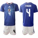 Men's Japan #4 ITAKURA National Team FIFA x World Cup 2026 Home Blue Jersey