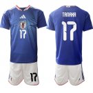 Men's Japan #17 TANAKA National Team FIFA x World Cup 2026 Home Blue Jersey