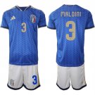 Men's Italy #3 MALDINI National Team FIFA x World Cup 2026 Home Blue Jersey