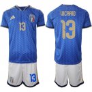 Men's Italy #13 UICARIO National Team FIFA x World Cup 2026 Home Blue Jersey