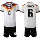 Men's Germany #6 KIMMICH National Team FIFA x World Cup 2026 Home White Jersey Men's Germany #6 KIMMICH National Team FIFA x World Cup 2026 Home White Jersey