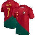 Men's Portugal Team #7 Cristiano Ronaldo Red Green Soccer Jersey