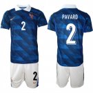 Men's France #2 PAVARD National Team FIFA x World Cup 2026 Home Jersey