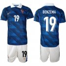 Men's France #19 BENZEMA National Team FIFA x World Cup 2026 Home Jersey