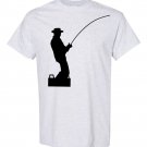 Fisherman Silhouette Graphic T-shirt