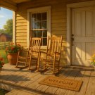 Golden Morning on the Porch Farmhouse Wall Art Print Set – Country Home Decor