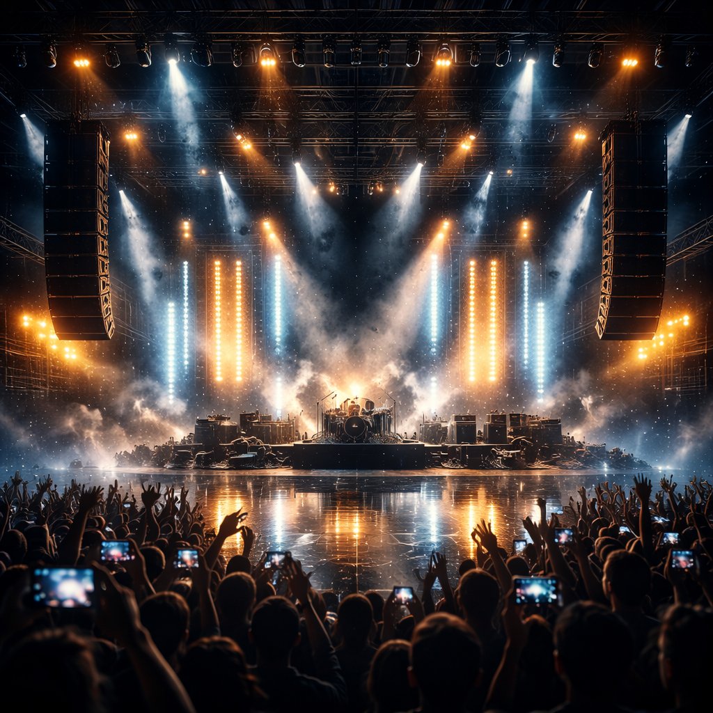 Symphony of the Midnight Stage &acirc;�� Immersive Concert Speaker 3D Art